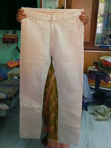 Cream Colour Formal Pant
