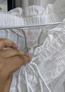 Nightsuit White Lace Trim