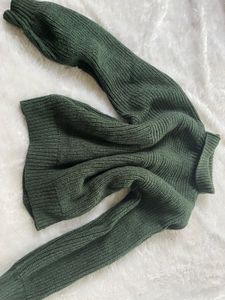 Green Oversized Sweater( Pure Wool)
