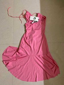 Front Cutout Fit and Flare Dress