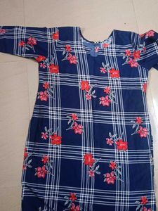 Floral Plaid Print Dress