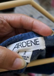 ARDENE Blue Off Shoulder Dress