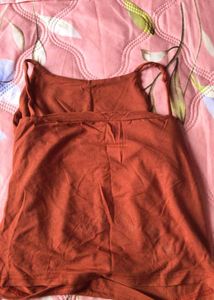 Brown  Tank Top