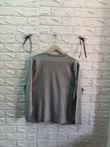 Embroidered Grey Pullover🇺🇸