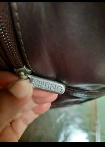 Vintage Brown Leather Tote Bag