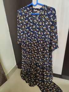Only Floral Maxi Dress with Lining (Size S)