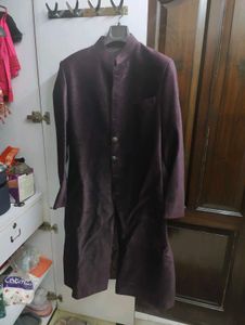 Suede Sherwani