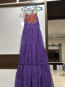Bandhni Print Long Gown