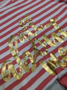 Striped Tee with Gold Detail