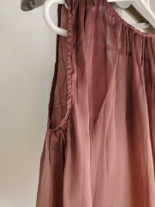 Zara Basic Silk Top/Blouse
