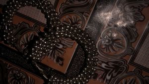 Silver Beaded Bracelet &amp; Earings