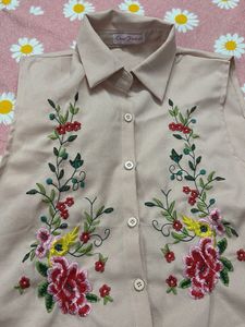 Floral Embroidered Top