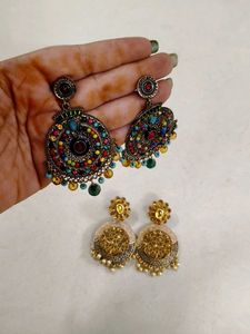 Chandbali Earrings - A Pair of Traditional Indian