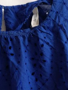 Blue Embroidered HaqobaTop