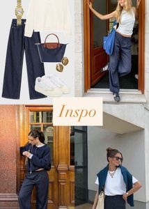 Striped straight Pants