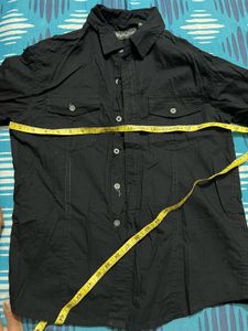 Black Button-Down Shirt