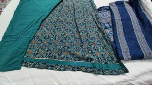 Sea Green &amp; Blue Nayra Suit