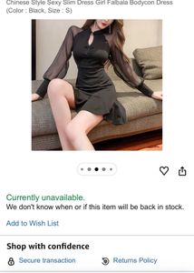 Elegant Black Mini Dress
