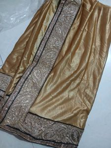 Gold Border Saree
