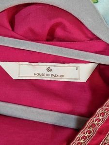 Rani Color Kurta and Pallazo Set