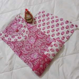 Cotton Bandhani Print Suit Set