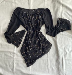 Set Of Asymmetrical Top And Skorts