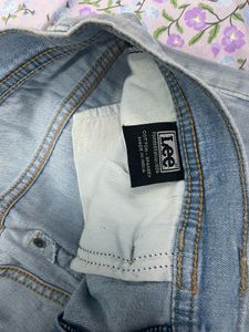 Lee 34 Inch Sky Blue Cotton Spandex Jeans