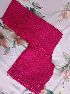 Orange-Pink Floral Saree