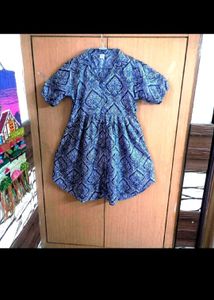 Midi Dress Hand Block Printed