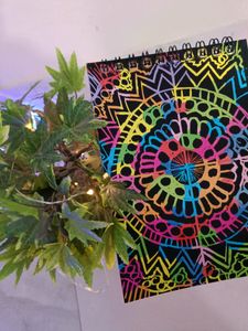 Drawing Mandala Art 🎨 On Scratch Book