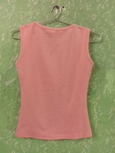 Peach Top with Lace Shrug