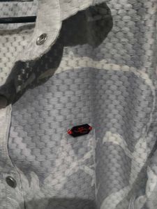 Patterned Button-Down Shirt