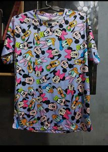 Mickey Mouse Print Tee