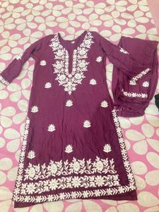 Elegant Embroidered Kurta Set