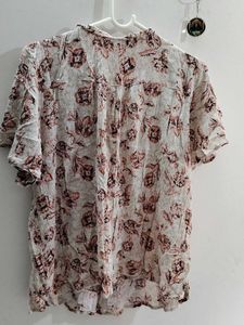 Floral Print Casual Top