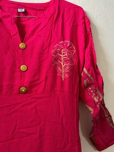 Pink Kurta Long