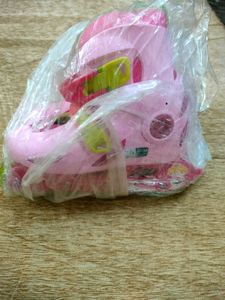 Pink Adjustable Roller Skates