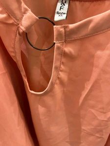 Peach Top with Ring Detail