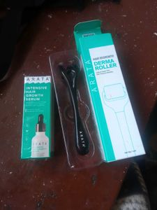 Combo Arata Hair Growth Serum &amp; Derma Roller