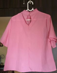*Steal Deal *Pink Striped Stylish Top By Tokyo