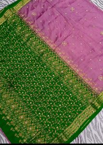 Zardoji Maggam Work Design Saree