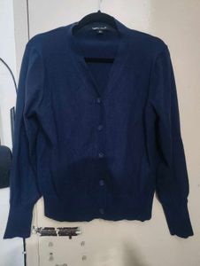 Elegant Navy Blue Cardigan