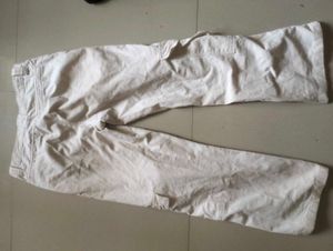 ZARA CREAM CARGOS