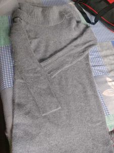 Gray Knit Sweater Dress Bodycorn Off shoulder Dres