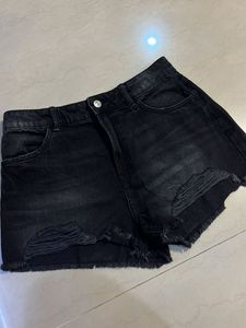DENIM CHARCOAL SHORTS