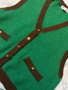 V neck Cardigan Sweater