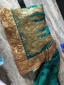 Green Saree.
