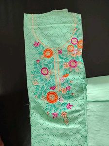 Elegant Embroidered Dress Material