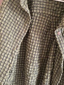 Nuon Green Scrunched Shirt