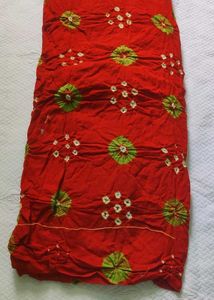 Bandhej Gulti Cotton Suit Set